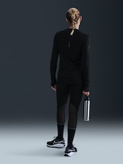 Nike Black Swift DriFIT UV Long Sleeve Crew Neck Running Top - Image 5 of 11