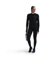 Nike Black Swift DriFIT UV Long Sleeve Crew Neck Running Top - Image 6 of 11