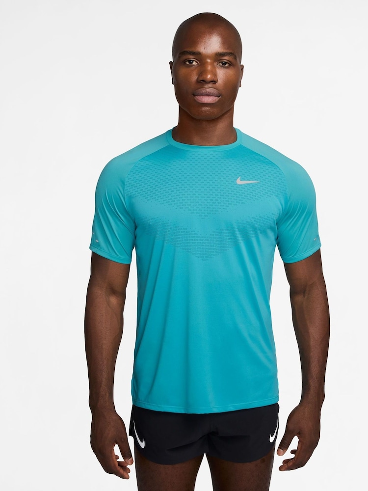 Nike Cactus Blue Dri-FIT Stride Running T-Shirt - Image 1 of 11