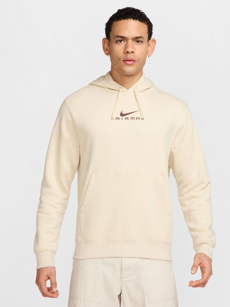 Nike Light Khaki Sportswear Club Air Max Graphic Hoodie - Image 1 of 7