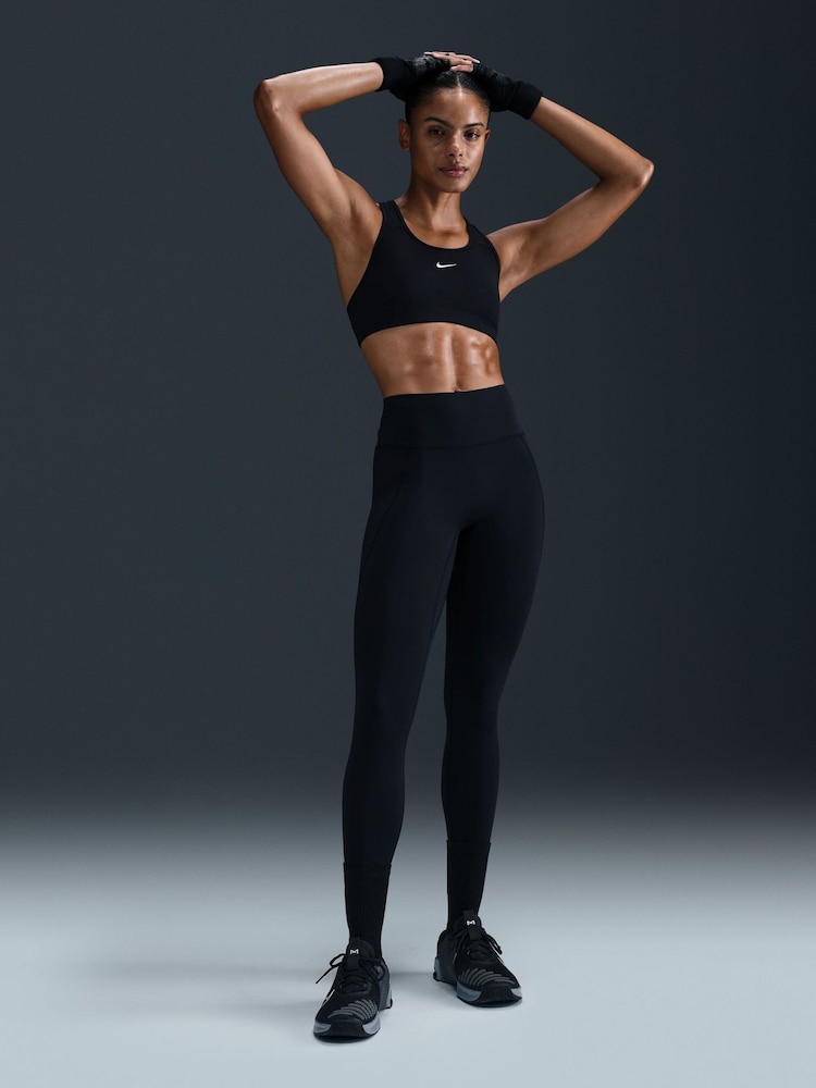 Nike Black Universa Medium-Support High-Waisted Leggings - Image 1 of 13