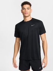 Nike Black Dri-FIT Stride Running T-Shirt - Image 1 of 9