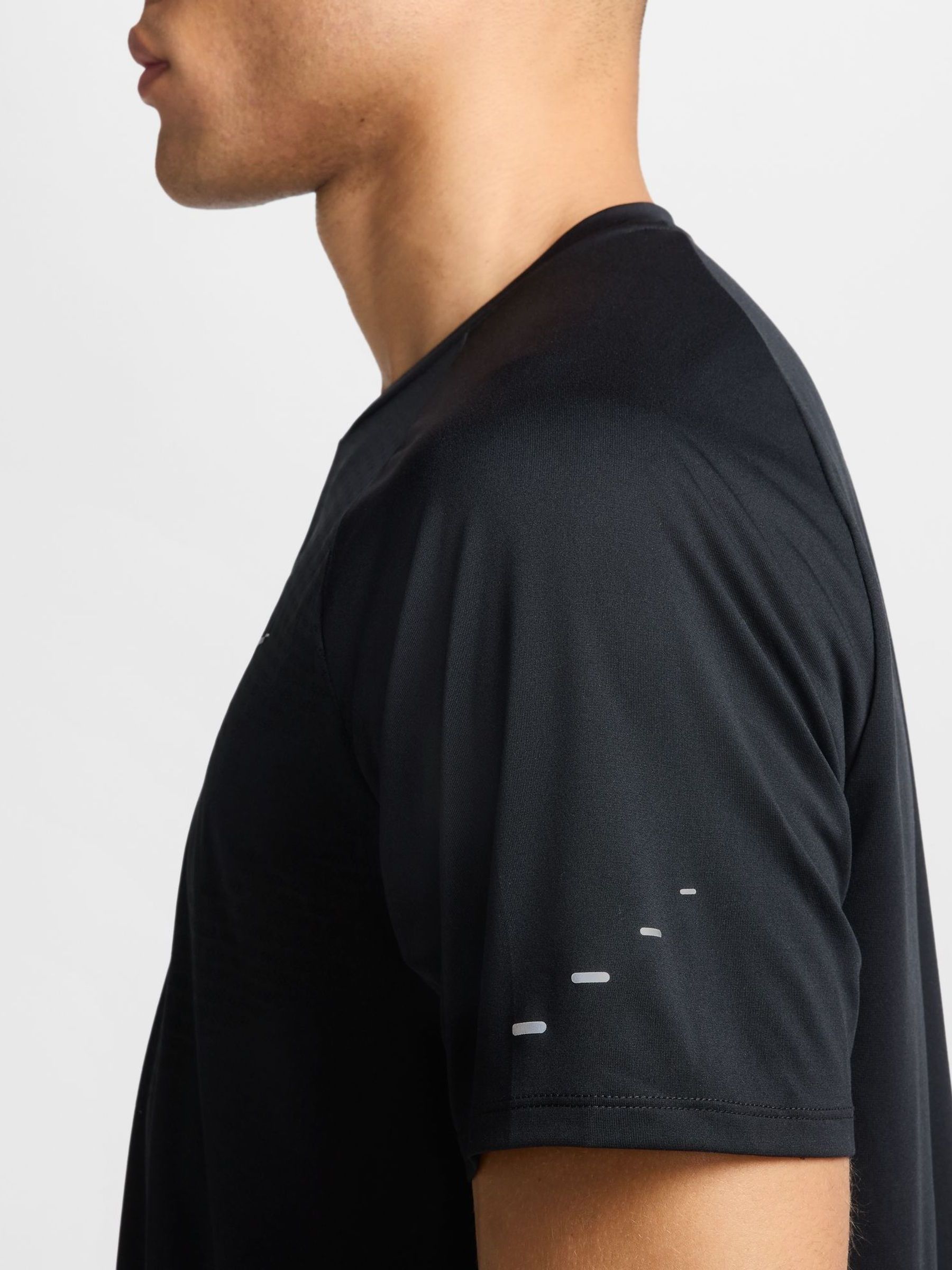 Buy Nike Black Dri-FIT Stride Running T-Shirt from the Next UK
