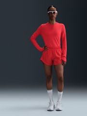Nike Crimson Swift DriFIT UV Long Sleeve Crew Neck Running Top - Image 1 of 10