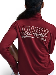 Nike Team Red Dri-Fit Half Zip Pacer Top - Image 7 of 10