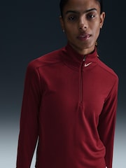 Nike Team Red Dri-Fit Half Zip Pacer Top - Image 9 of 10