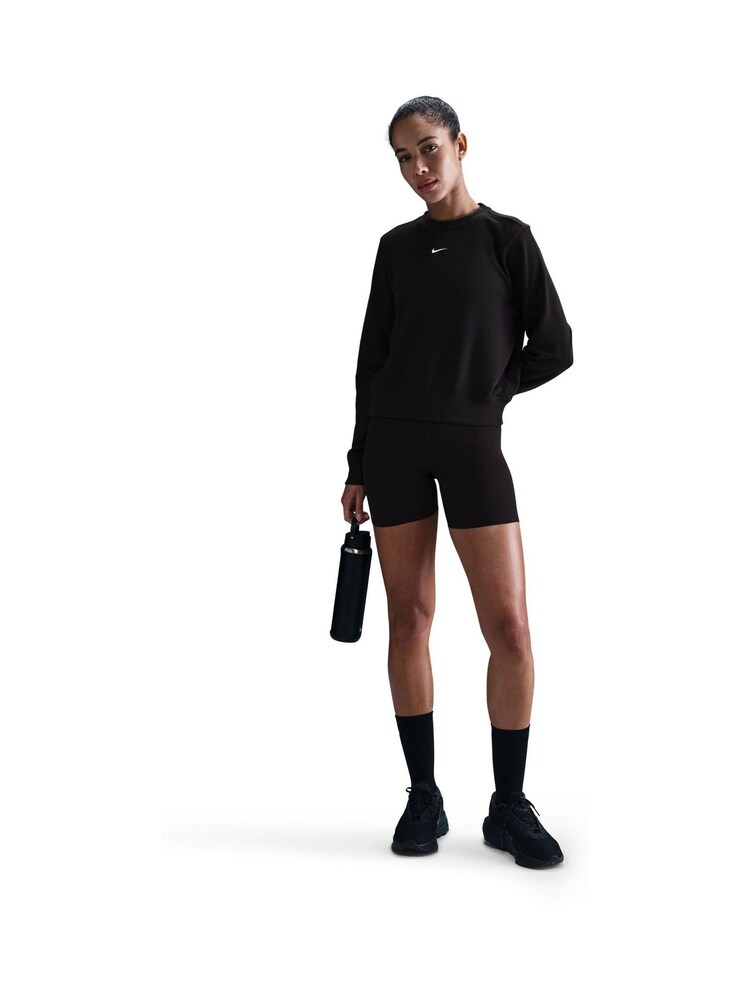 Nike Black One Dri-FIT Crew Neck Sweatshirt - Image 1 of 5 Nike Black One Dri-FIT Crew Neck Sweatshirt - Image 1 of 5