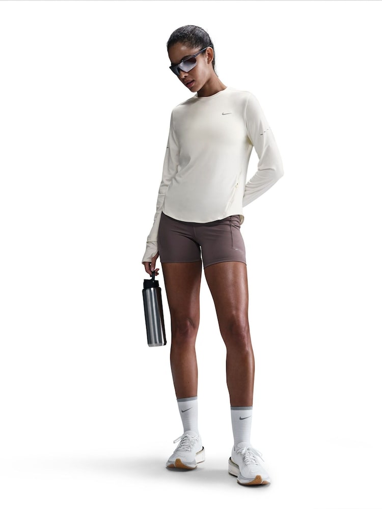 Nike Sail Swift Dri-FIT UV Long Sleeve Crew Neck Running Top - Image 1 of 5 Nike Sail Swift Dri-FIT UV Long Sleeve Crew Neck Running Top - Image 1 of 5
