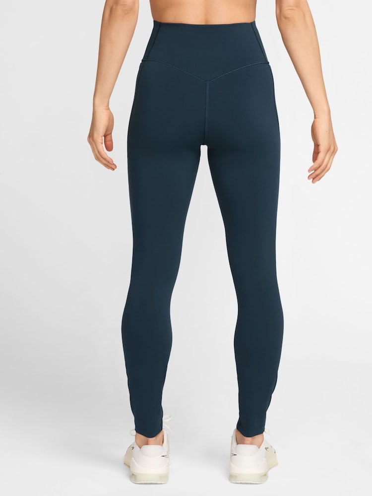 Nike Armory Navy Universa Medium-Support High-Waisted Leggings - Image 2 of 4