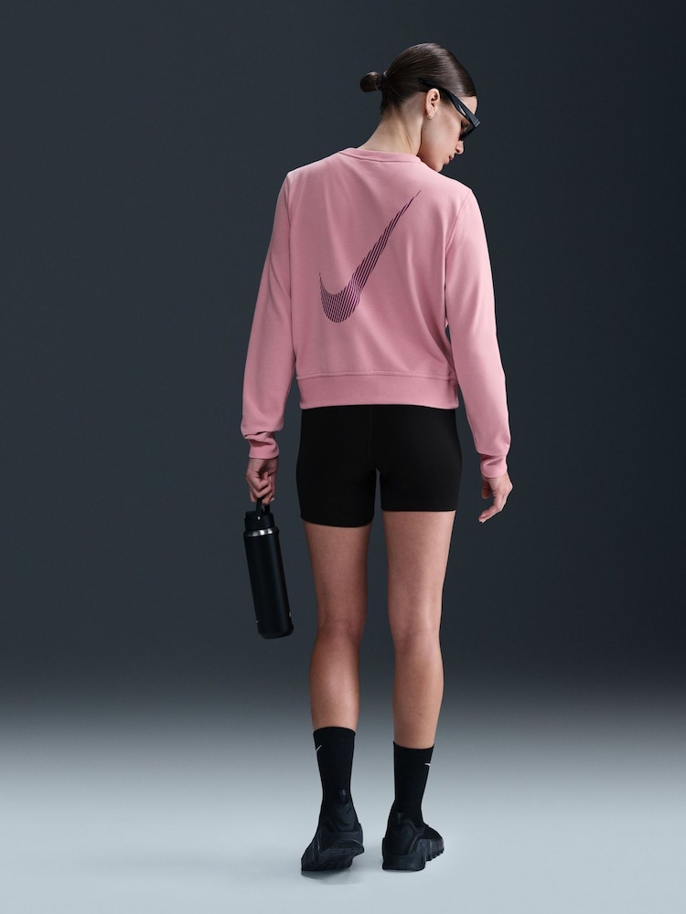 Nike Elemental Pink One Dri-FIT Crew Neck Sweatshirt - Image 2 of 6