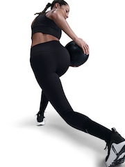 Nike Black Universa Medium Support High Waisted 7/8ths Leggings With Pockets - Image 4 of 6