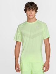 Nike Lime Green Dri-FIT Stride Running T-Shirt - Image 1 of 6