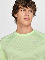Nike Lime Green Dri-FIT Stride Running T-Shirt - Image 3 of 6