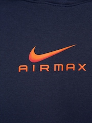 Nike Obsidian Sportswear Club Air Max Graphic Hoodie - Image 7 of 8