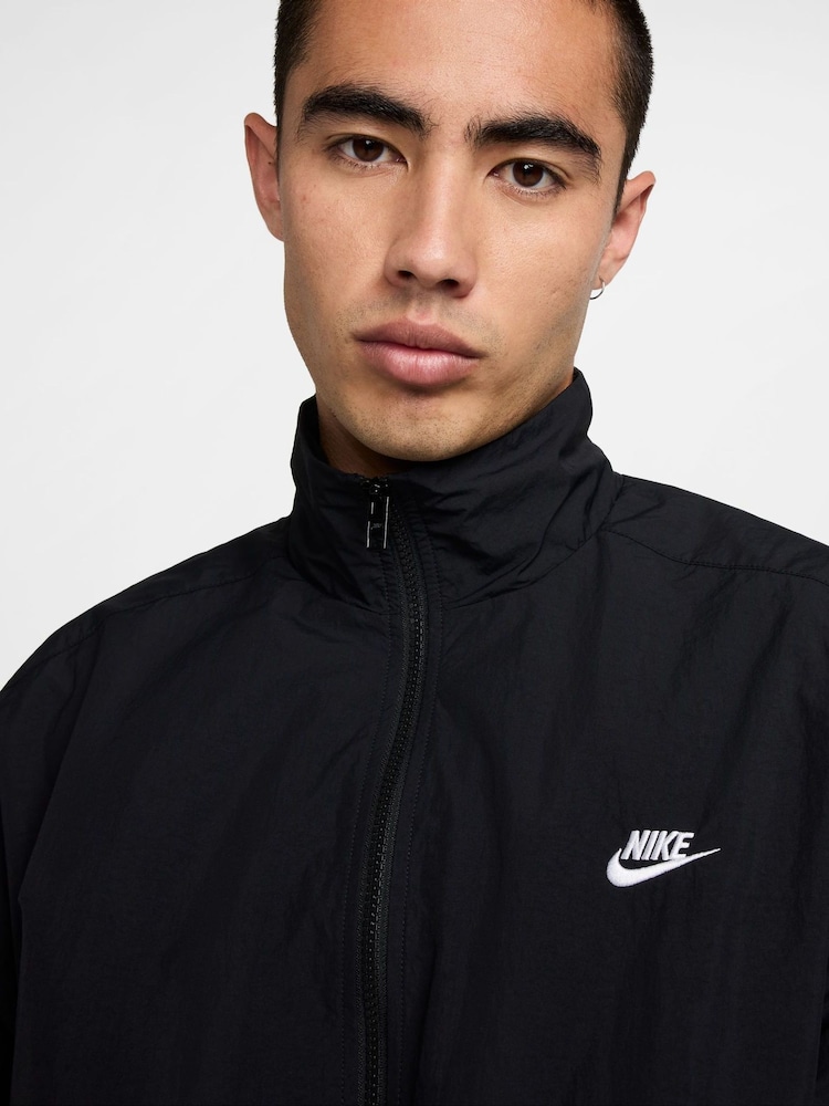 Nike Black Oversized Club Woven Track Jacket - Image 2 of 6