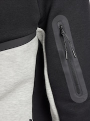 Svart/Grå - Nike Tech Fleece Zip Up Huvtröja - Bild 10 av 13
