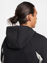 Svart/Grå - Nike Tech Fleece Zip Up Huvtröja - Bild 12 av 13