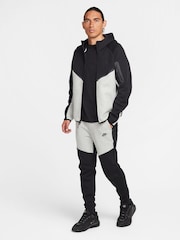 Svart/Grå - Nike Tech Fleece Zip Up Huvtröja - Bild 13 av 13