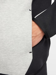 Svart/Grå - Nike Tech Fleece Zip Up Huvtröja - Bild 8 av 13