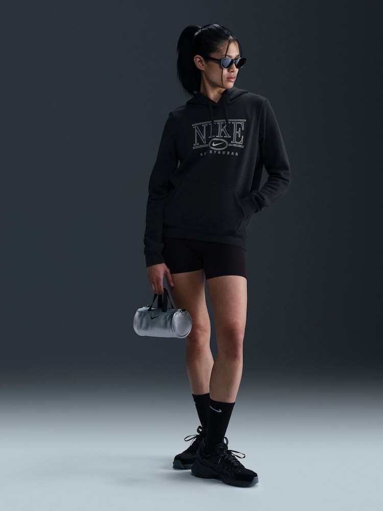 Nike Black Sportwear Club Fleece Graphic Hoodie - Image 1 of 5