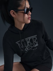Nike Black Sportwear Club Fleece Graphic Hoodie - Image 3 of 5