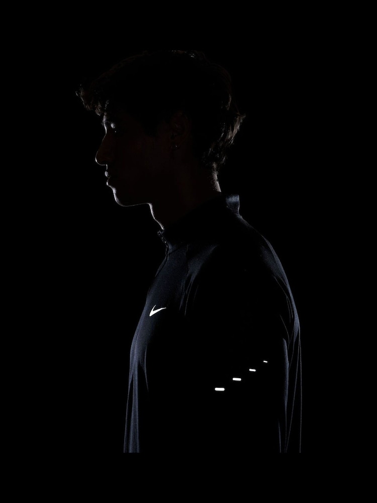 Nike Black Dri-FIT Stride Half Zip Midlayer Running Top - Image 9 of 9