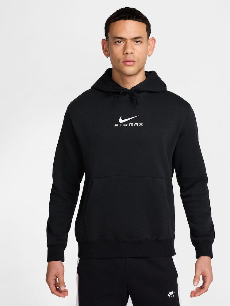 Nike Black Sportswear Club Air Max Graphic Hoodie - Image 1 of 7