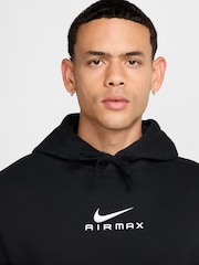 Nike Black Sportswear Club Air Max Graphic Hoodie - Image 3 of 7