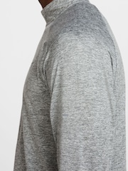 Nike Smoke Grey Dri-FIT Stride Half Zip Midlayer Running Top - Image 5 of 11