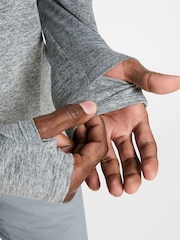 Nike Smoke Grey Dri-FIT Stride Half Zip Midlayer Running Top - Image 6 of 11