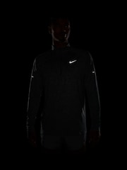 Nike Smoke Grey Dri-FIT Stride Half Zip Midlayer Running Top - Image 9 of 11