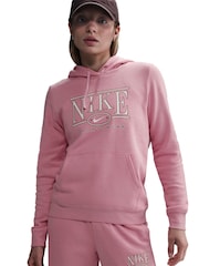 Nike Elemental Pink Sportwear Club Fleece Graphic Hoodie - Image 5 of 10