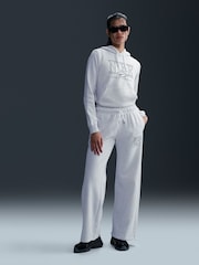 Nike Birch Heather White Sportwear Club Fleece Graphic Hoodie - Image 1 of 12