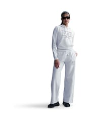 Nike Birch Heather White Sportwear Club Fleece Graphic Hoodie - Image 2 of 12