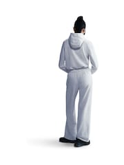 Nike Birch Heather White Sportwear Club Fleece Graphic Hoodie - Image 3 of 12