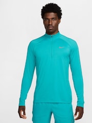 Nike Cactus Blue Dri-FIT Stride Half Zip Midlayer Running Top - Image 1 of 7