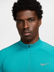 Nike Cactus Blue Dri-FIT Stride Half Zip Midlayer Running Top - Image 3 of 7
