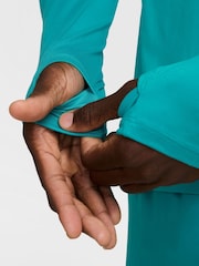 Nike Cactus Blue Dri-FIT Stride Half Zip Midlayer Running Top - Image 5 of 7