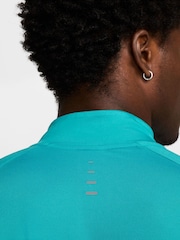 Nike Cactus Blue Dri-FIT Stride Half Zip Midlayer Running Top - Image 6 of 7