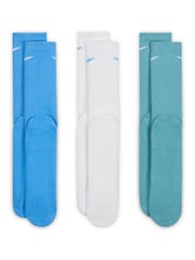 Nike Sky Blue Plus Everyday Cushioned Training Crew Socks - Image 3 of 4