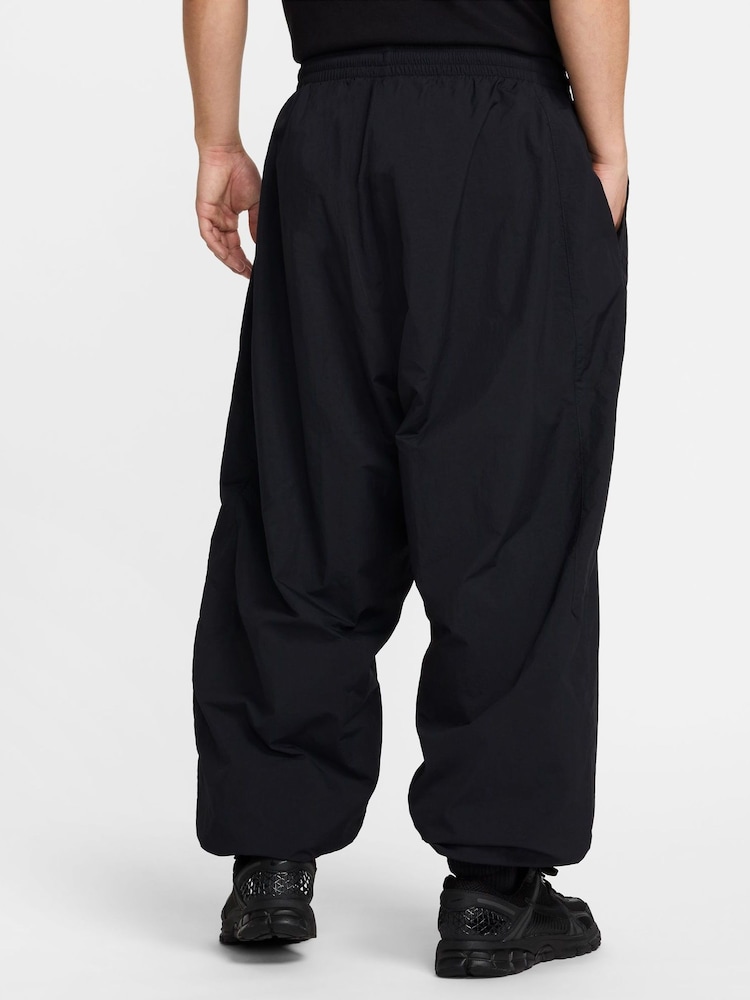 Nike Black Oversized Club Woven Track Joggers - Image 2 of 6