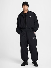 Nike Black Oversized Club Woven Track Joggers - Image 3 of 6