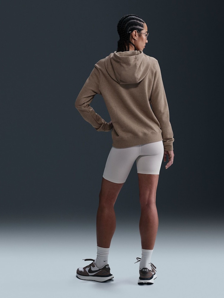 Nike Mink Brown Sportwear Club Fleece Graphic Hoodie - Image 2 of 6