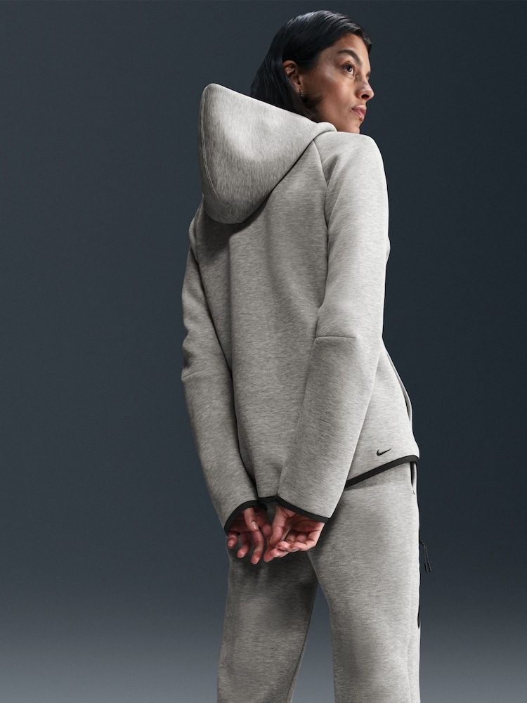 Nike Dark Grey Heather Sportwear Tech Fleece Windrunner - Image 4 of 5