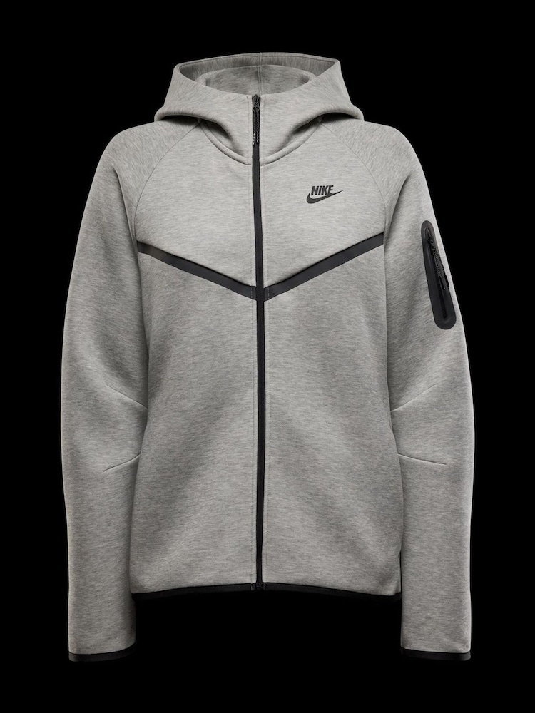 Nike Dark Grey Heather Sportwear Tech Fleece Windrunner - Image 5 of 5 Nike Dark Grey Heather Sportwear Tech Fleece Windrunner - Image 5 of 5
