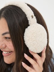 FatFace Ivory Borg Earmuffs - Image 5 of 5