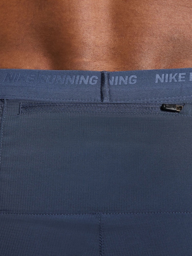 Nike Thunder Blue Dri-Fit Stride 5 Inch 2-in-1 Running Shorts - Image 5 of 5