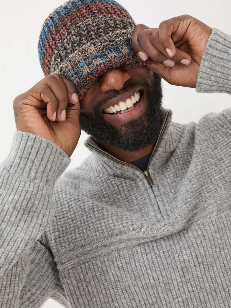 FatFace Multi Twist Beanie - Image 2 of 4