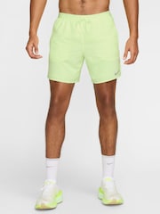 Nike Lime Green Dri-FIT Stride 7 Inch 2-In-1 Running Shorts - Image 1 of 15