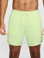 Nike Lime Green Dri-FIT Stride 7 Inch 2-In-1 Running Shorts - Image 2 of 15